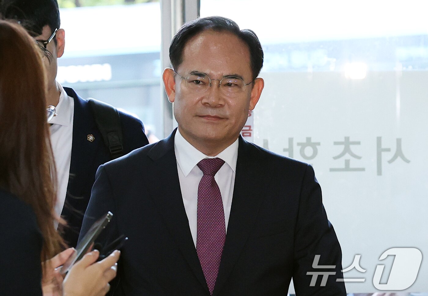 본문 이미지 - 임종득 국민의힘 의원이 12일 오전 서울 서초구 순직해병 특검팀&#40;이명현 특별검사&#41; 사무실에 피의자 신분으로 출석하고 있다. 2025.8.12/뉴스1 ⓒ News1 오대일 기자