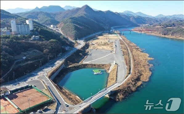 본문 이미지 -  단양 비치파크  위치.(단양군 제공. 재판매 및 DB금지)/뉴스1 