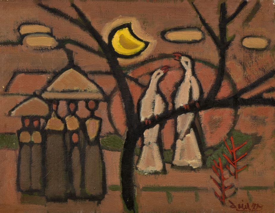 본문 이미지 - 윤중식, 봄, 1975, 캔버스에 유화 물감, 41&times;53cm &#40;국립현대미술관 제공&#41;