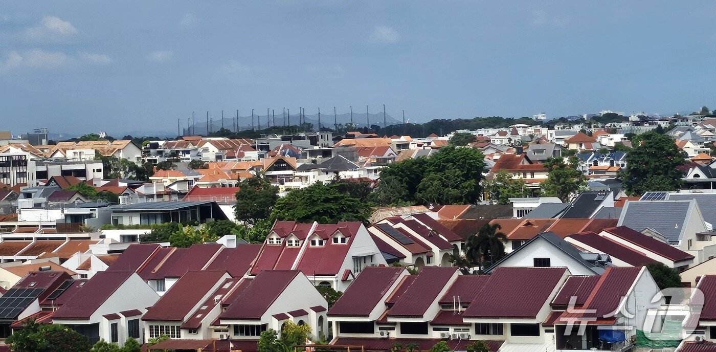 본문 이미지 - 싱가포르 고급주택 '방갈로' 일대 /뉴스1 ⓒ News1 오현주 기자