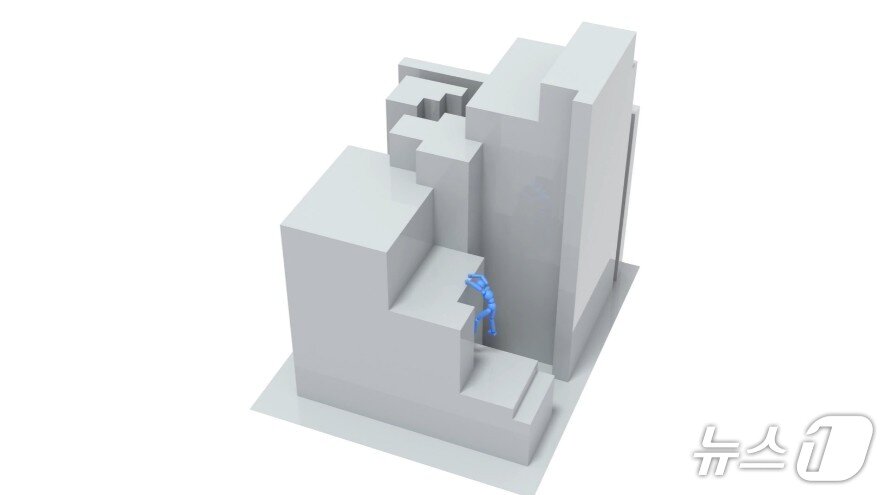 본문 이미지 - 파쿠르 등 복잡한 동작을 통한 합성 데이터 생성(엔비디아 제공)