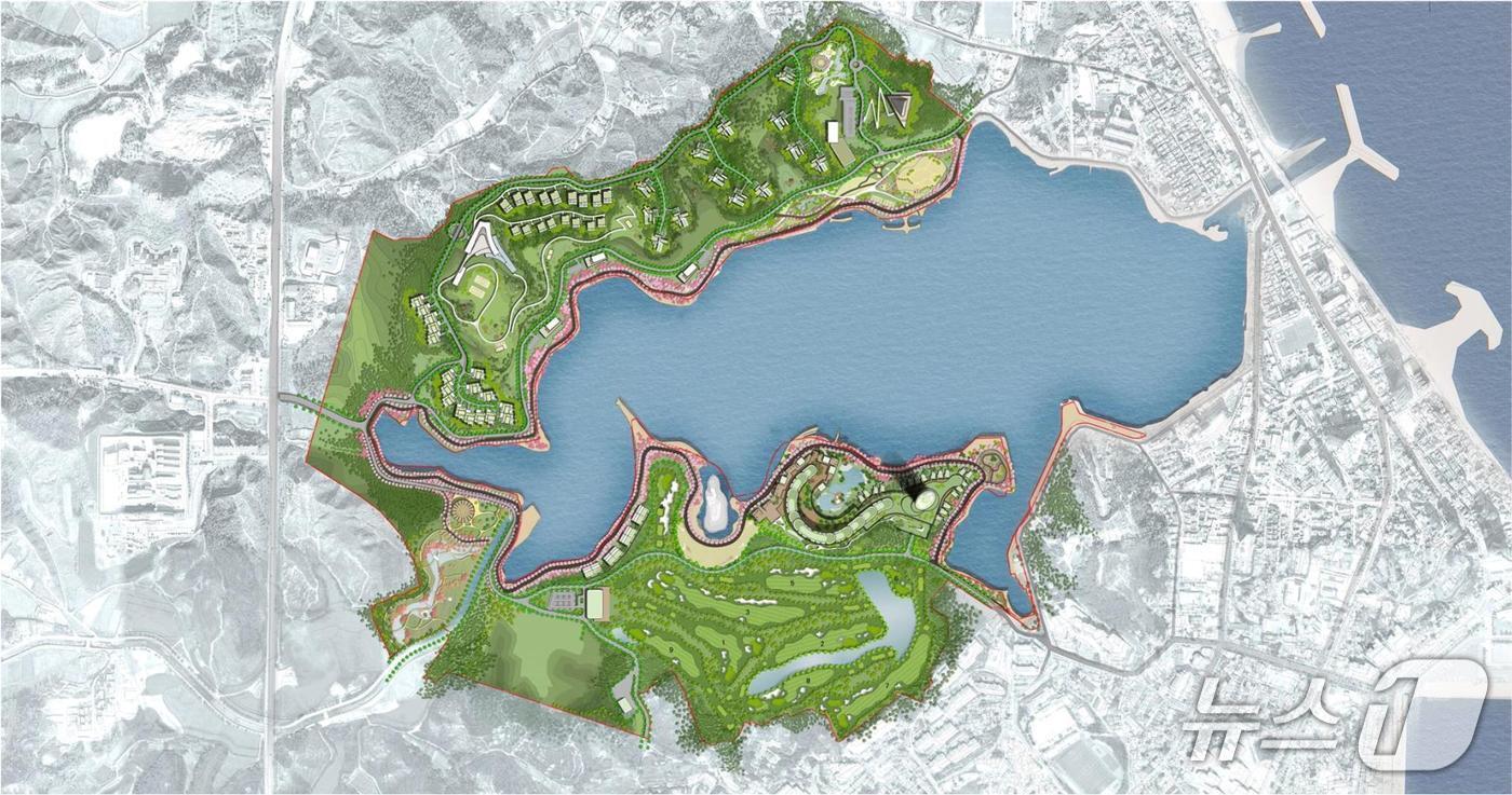 본문 이미지 - 속초 영랑호 관광단지 조감도.&#40;용역사 제공, 재판매 및 DB 금지&#41; 2025.8.15/뉴스1