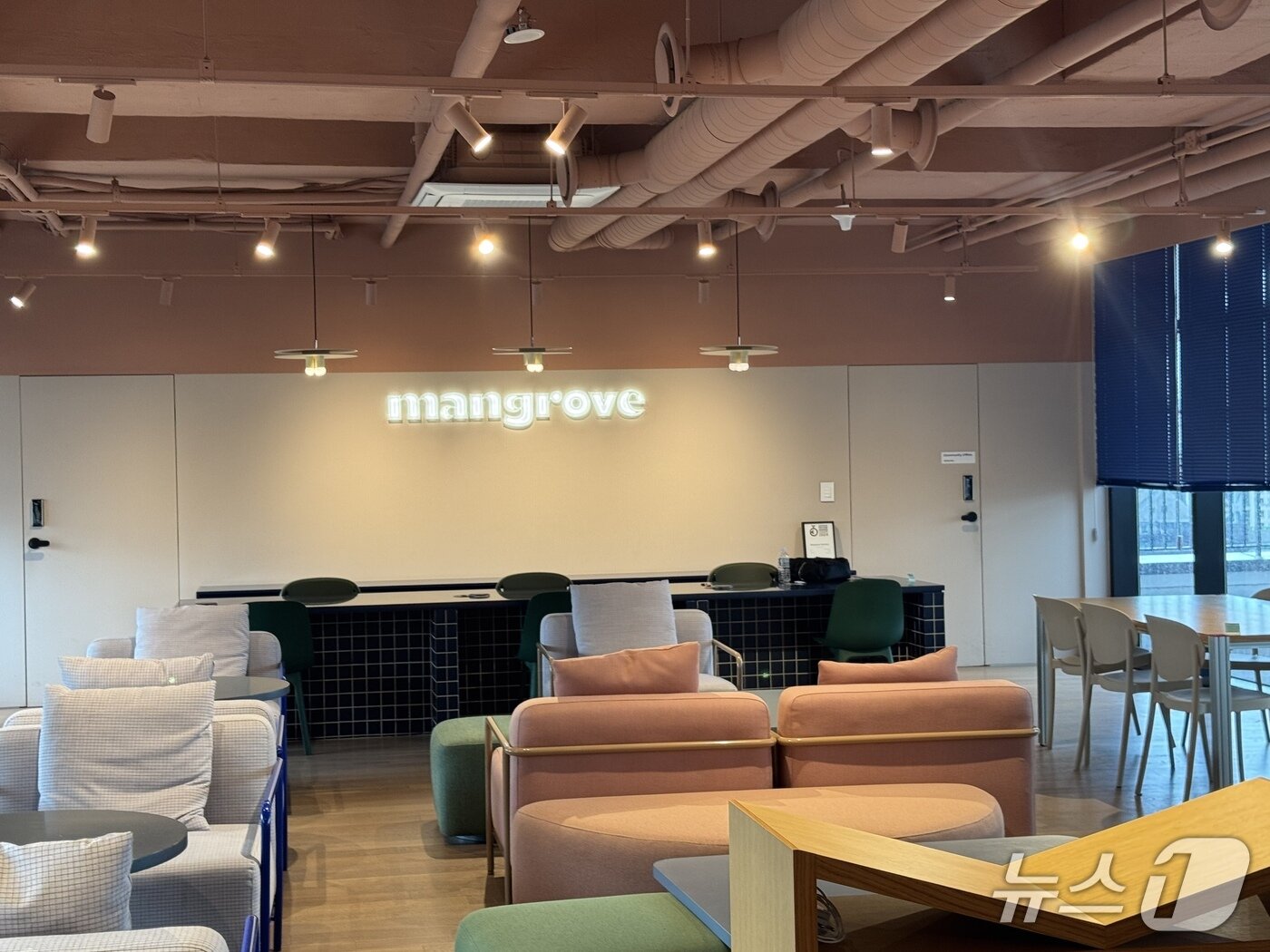 본문 이미지 - 맹그로브 신촌점 내부의 멤버스라운지/ 뉴스1 ⓒ News1 윤주현 기자