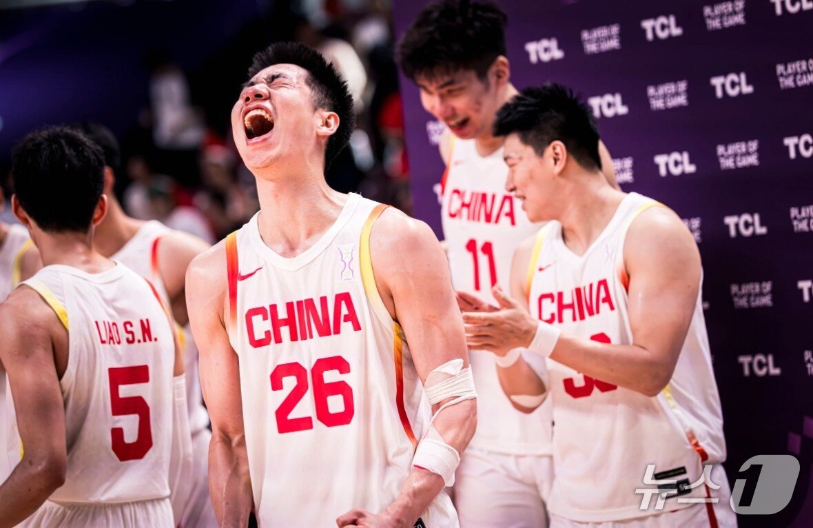 본문 이미지 - 중국 남자 농구대표팀.&#40;FIBA 제공&#41;