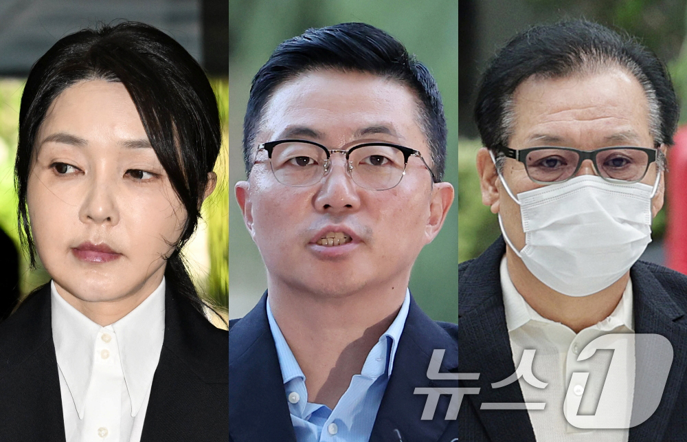 (서울=뉴스1) = 김건희 특별검사팀(민중기 특검)이 18일 종로구 KT광화문빌딩 웨스트에 위치한 특검팀 사무실에서 김건희 여사, 집사로 지목된 김예성, '건진법사' 전성배를 소환 …