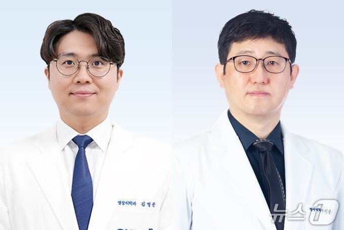 본문 이미지 - 분당서울대병원 영상의학과의 김영준 교수(왼쪽)와 이준우 교수.(분당서울대병원 제공)