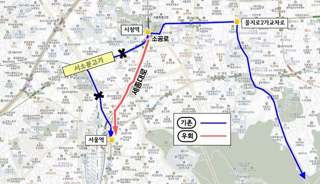 본문 이미지 - 경기도 광역노선 경로3 : 소공로, 세종대로 경유 &#40;P9110&#41; 