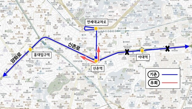 본문 이미지 -  인천시 광역노선  경로2 : 신촌역 회차 &#40;M6724&#41; 