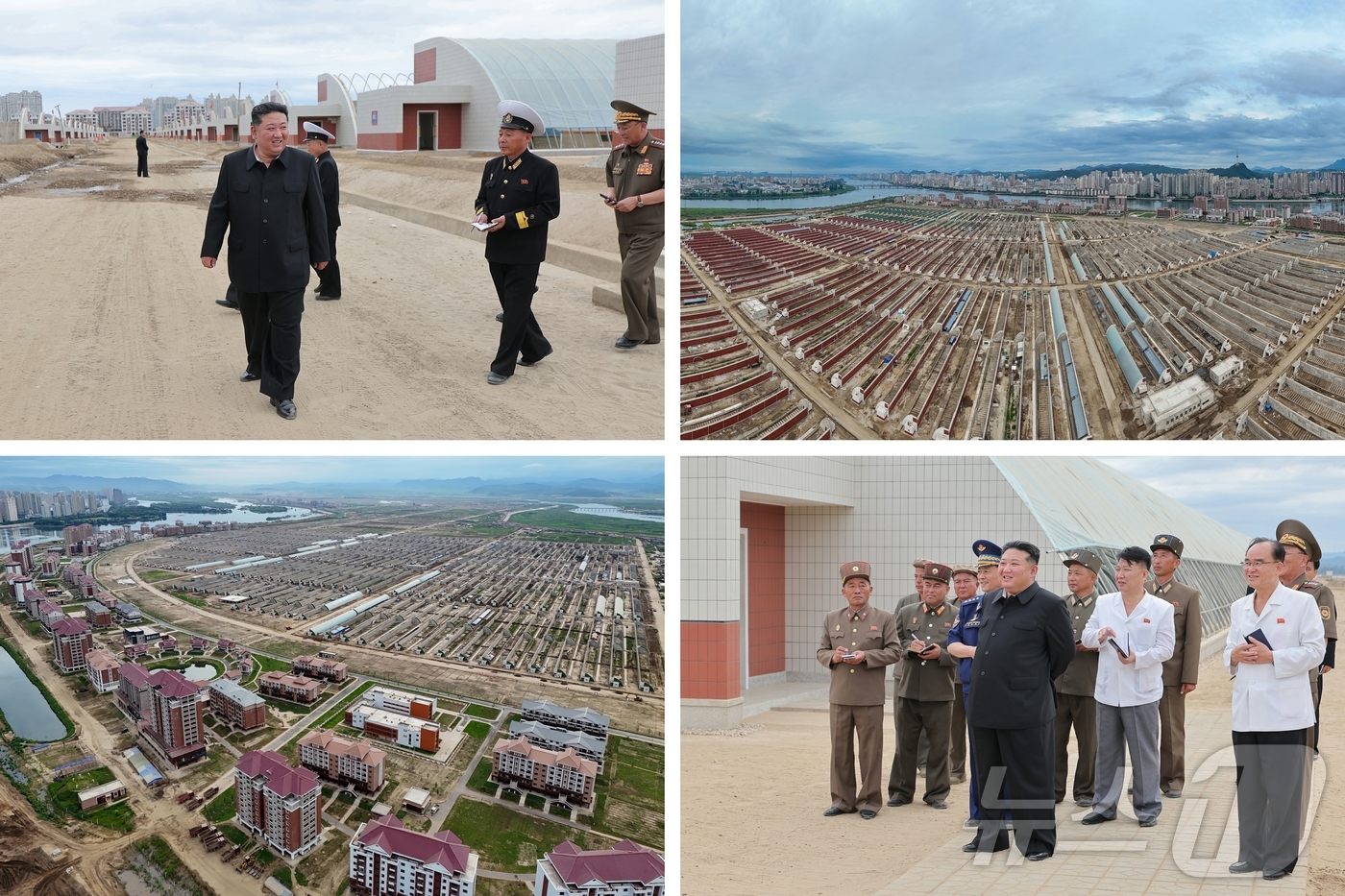 (평양 노동신문=뉴스1) = 북한 노동당 기관지 노동신문은 2일 "김정은 동지께서 지난 1일 위화도 온실종합농장 건설장과 신의주시·의주군의 섬지구 영구화제방 공사장을 현지지도했다" …