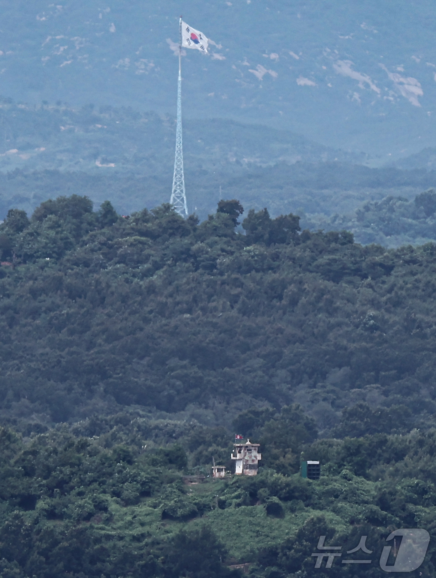 (파주=뉴스1) 김도우 기자 = 김여정 북한 노동당 부부장이 20일 이재명 대통령의 실명을 거론하면서 "한국은 우리 국가의 외교상대가 될 수 없다"고 밝혔다.사진은 20일 경기 파 …