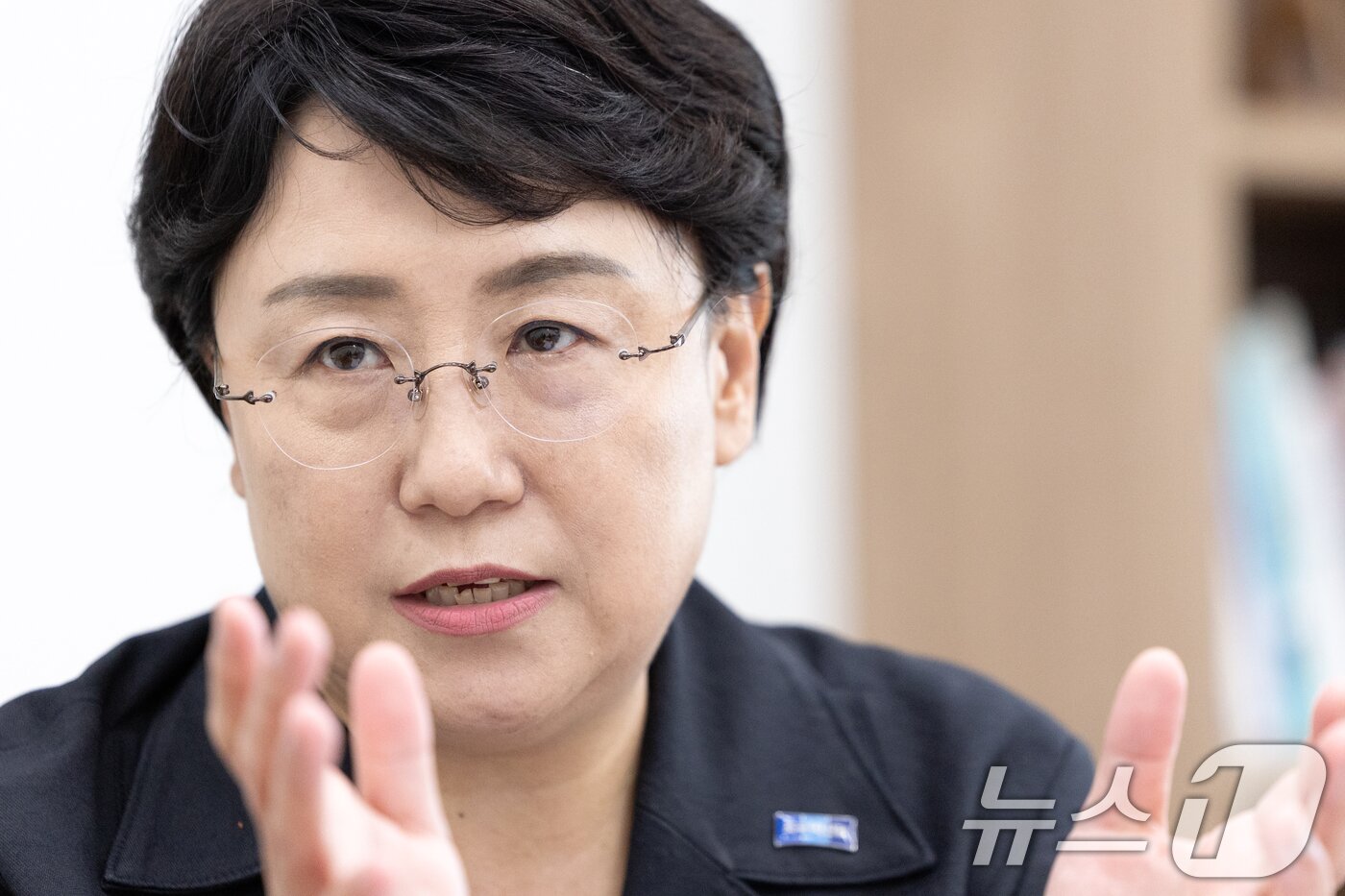 본문 이미지 - 김선민 조국혁신당 당대표 권한대행이 20일 서울 여의도 국회에서 뉴스1과 인터뷰하고 있다. ⓒ News1 이승배 기자