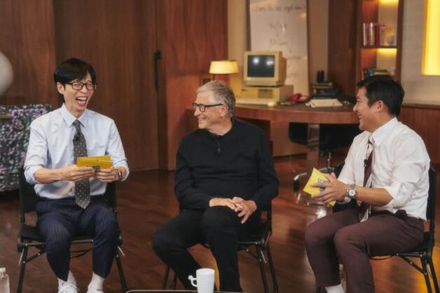 빌 게이츠 만나 빵 터진 유재석…"살다 보니 이런 날이 오네" [N샷]