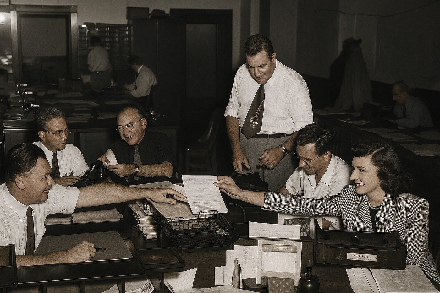 본문 이미지 - 1950년대는 순응과 획일성이 지배하던 때였다. 이는 곧 대부분의 남성들이 사무직에서 일했다는 뜻이었다