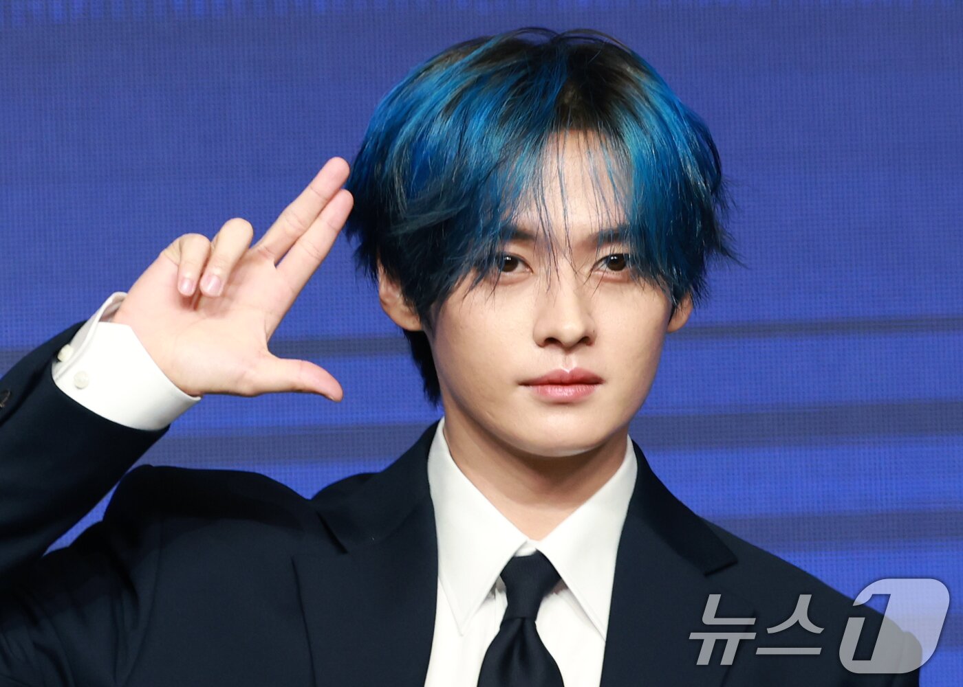 본문 이미지 - 스트레이 키즈&#40;Stray Kids&#41; 리노가 22일 오전 서울 영등포구 콘래드호텔에서 열린 네 번째 정규 앨범 ‘KARMA’ 기자간담회에 참석해 포즈를 취하고 있다. 2025.8.22/뉴스1 ⓒ News1 권현진 기자