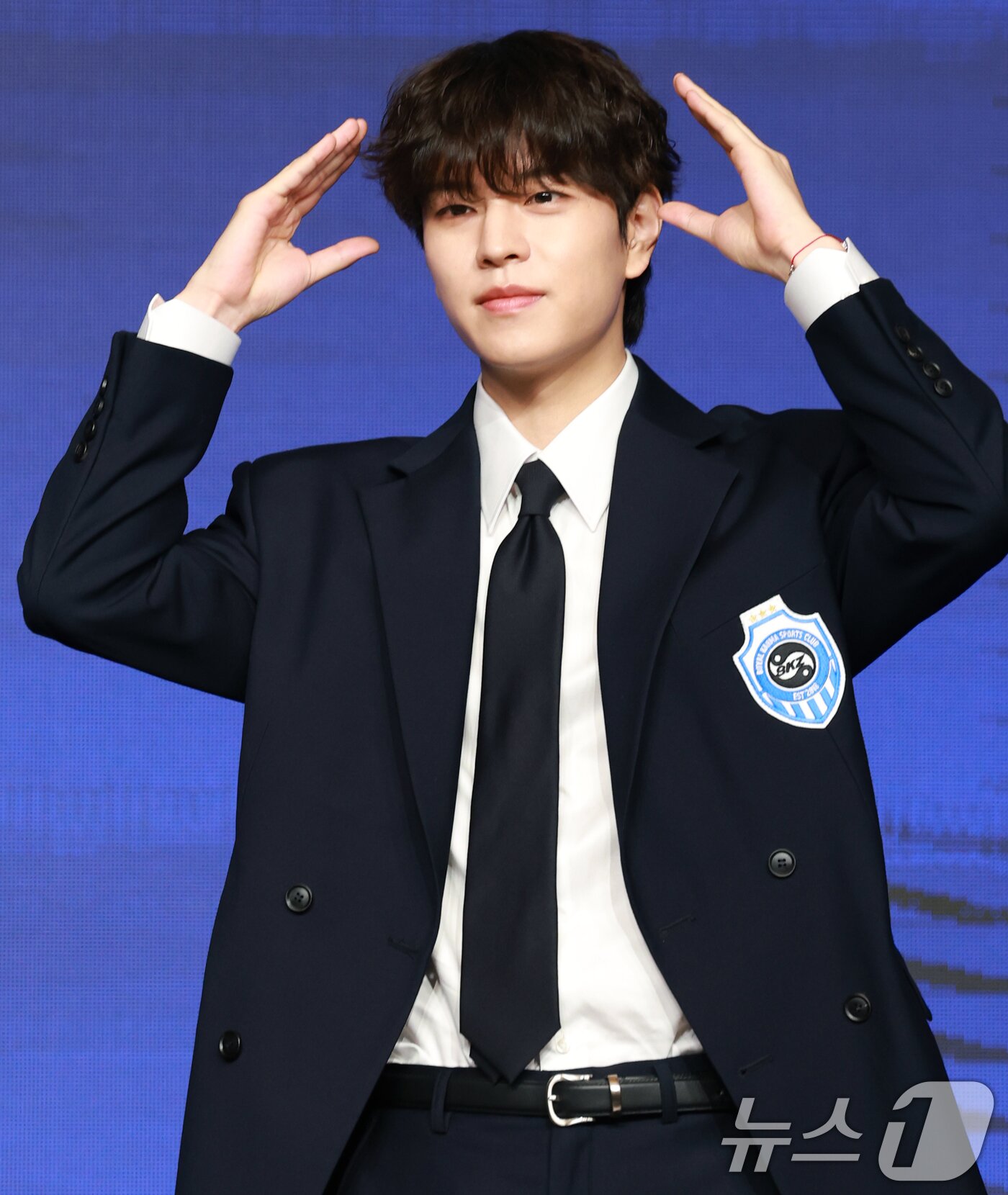 본문 이미지 - 스트레이 키즈&#40;Stray Kids&#41; 승민이 22일 오전 서울 영등포구 콘래드호텔에서 열린 네 번째 정규 앨범 ‘KARMA’ 기자간담회에 참석해 포즈를 취하고 있다. 2025.8.22/뉴스1 ⓒ News1 권현진 기자