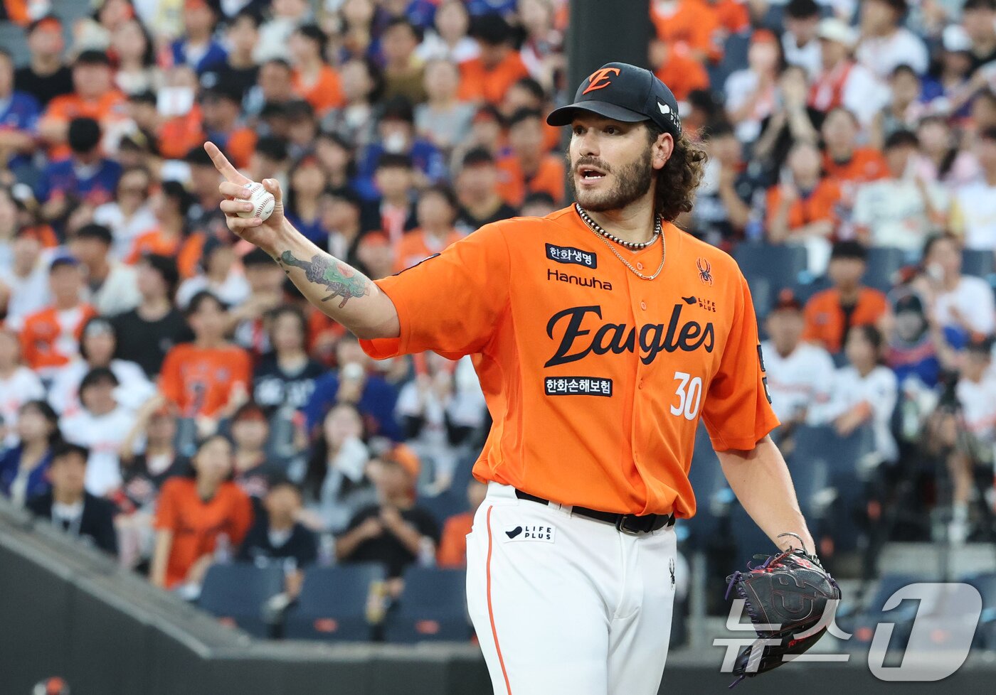 본문 이미지 - 한화 이글스 코디 폰세. 2025.8.22/뉴스1 ⓒ News1 김기태 기자