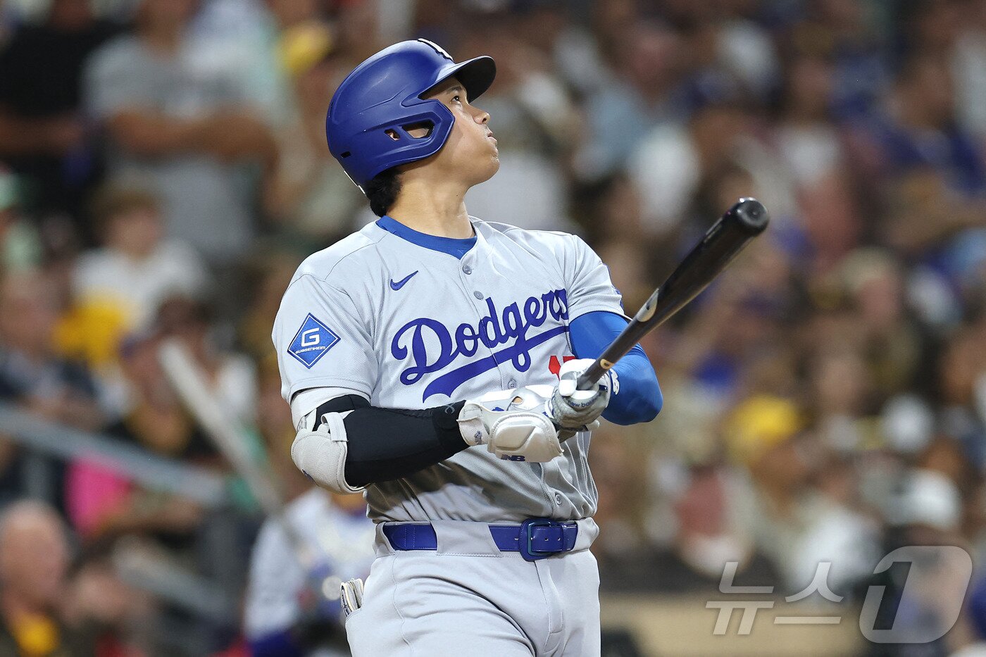 본문 이미지 - LA 다저스 오타니 쇼헤이는 23일&#40;한국시간&#41; 열린 2025 메이저리그 샌디에이고 파드리스와 원정 경기에서 3타수 무안타 1볼넷을 기록했다. ⓒ AFP=뉴스1