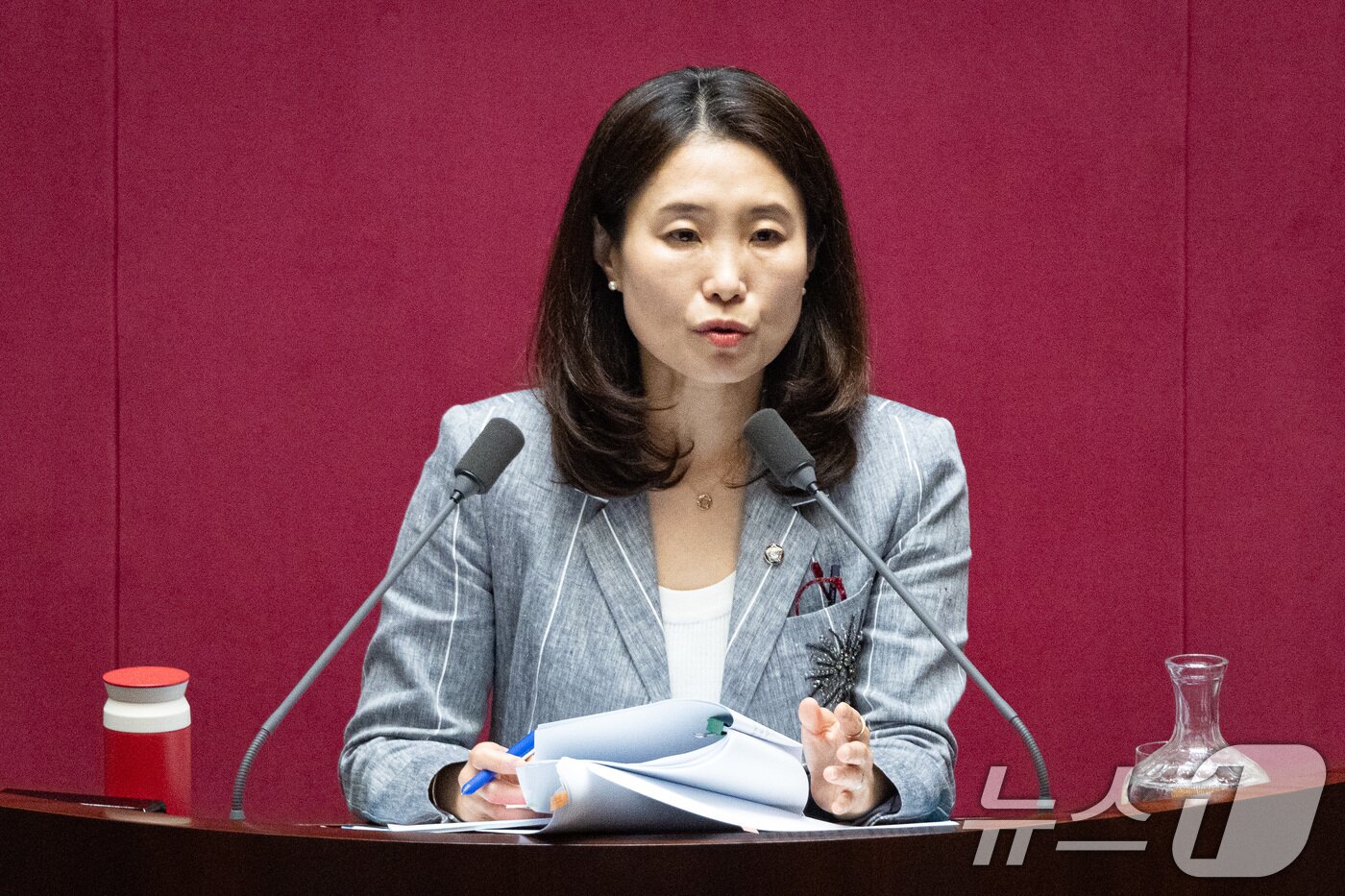 본문 이미지 - 김소희 국민의힘 의원 2025.8.24 ⓒ 뉴스1 유승관 기자