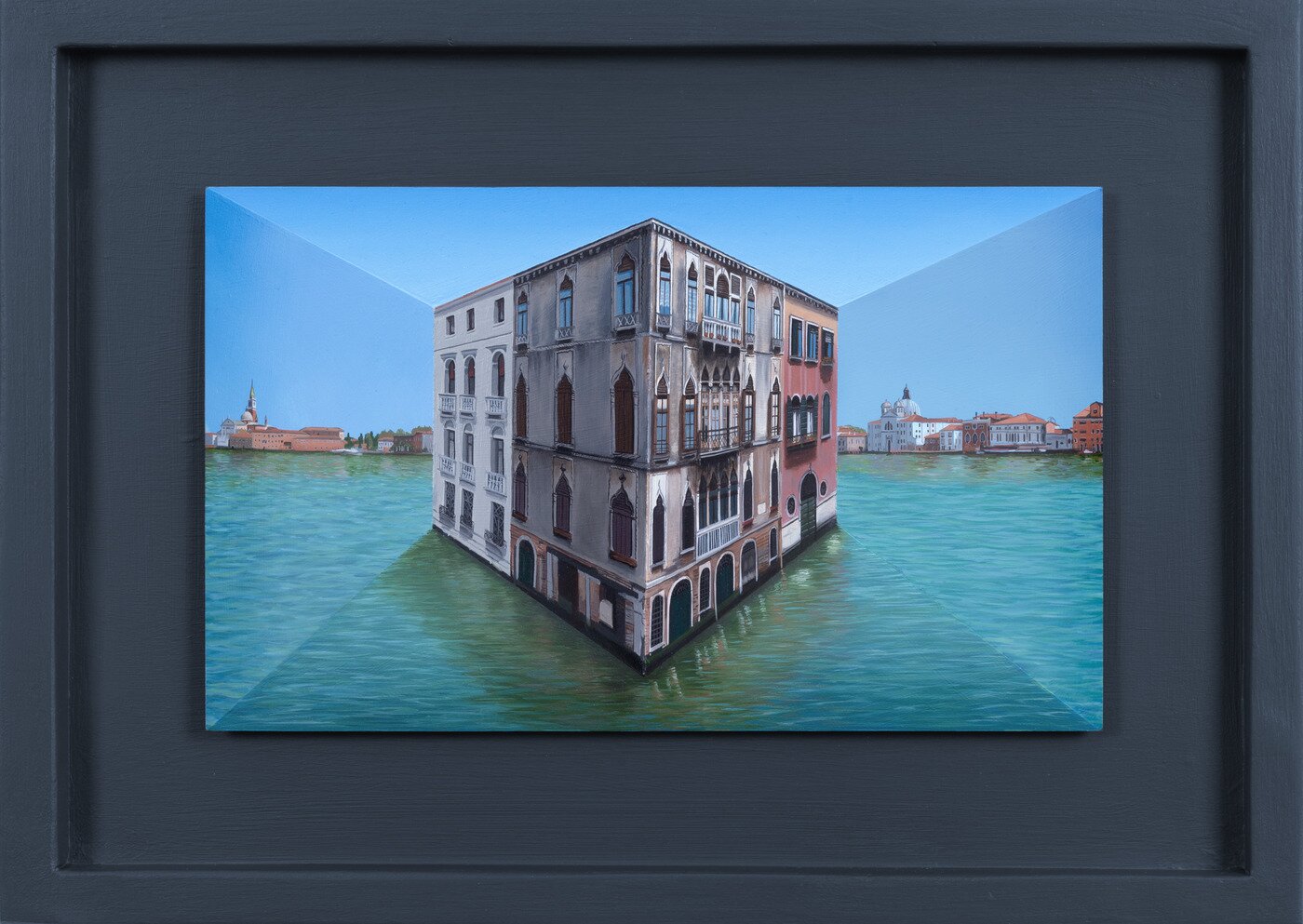 본문 이미지 - Three Dimensional, 2024, oil on board construction, 31.9 x 44.5 x 10.5 cm &#40;박여숙화랑 제공&#41;