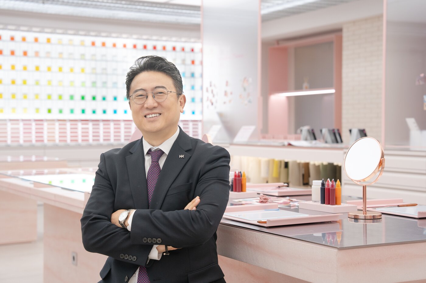 본문 이미지 - 한상근 한국콜마 기술연구원 부원장이 22일 오전 서울 서초구 한국콜마에서 뉴스1과 인터뷰하고 있다. (한국콜마 제공)