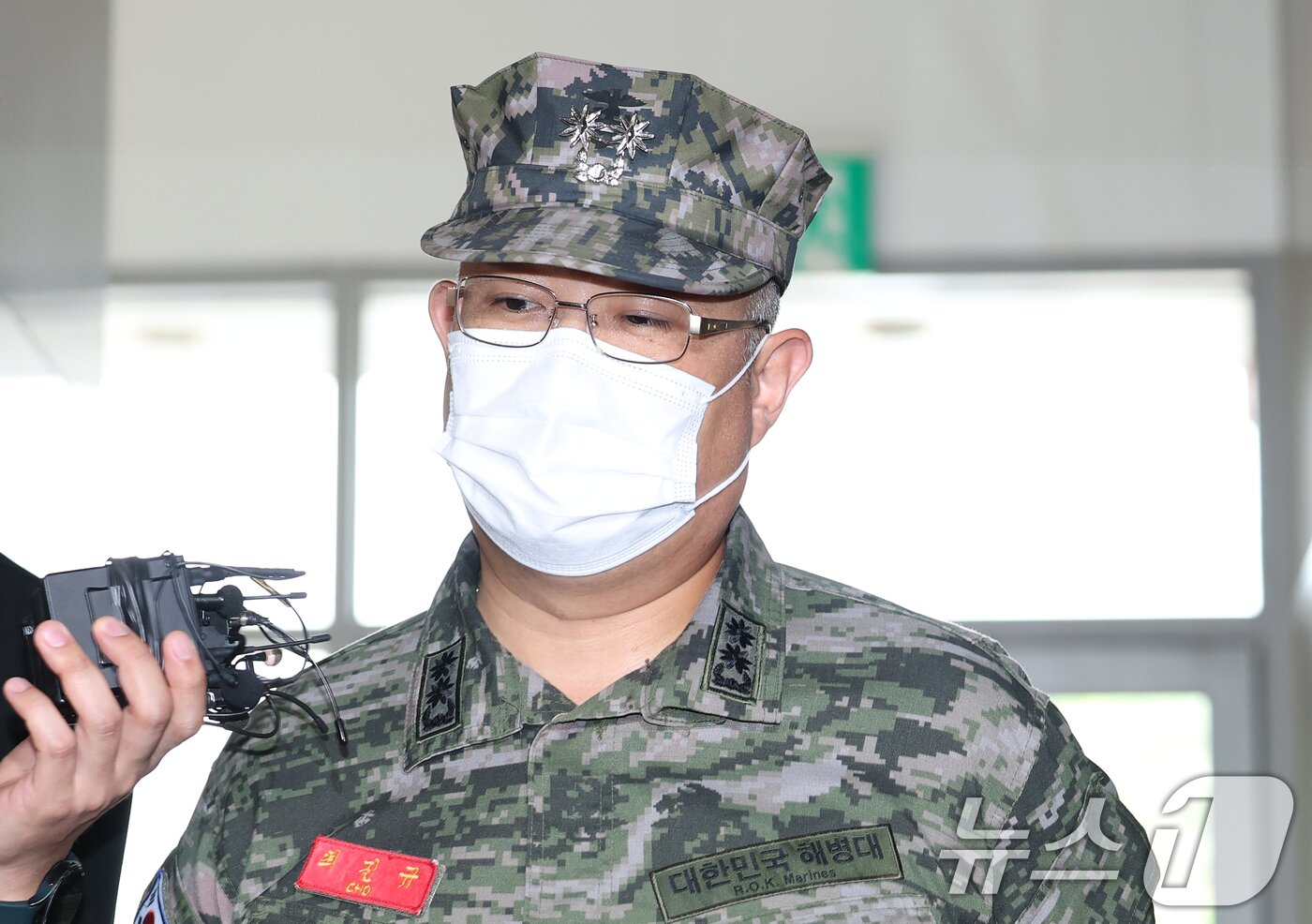 본문 이미지 - 해병대원 순직사건에서 업무상과실치사상 혐의를 받는 최진규 전 해병대1사단 포병여단 포11대대장&#40;중령&#41;. 2025.8.25/뉴스1 ⓒ News1 오대일 기자
