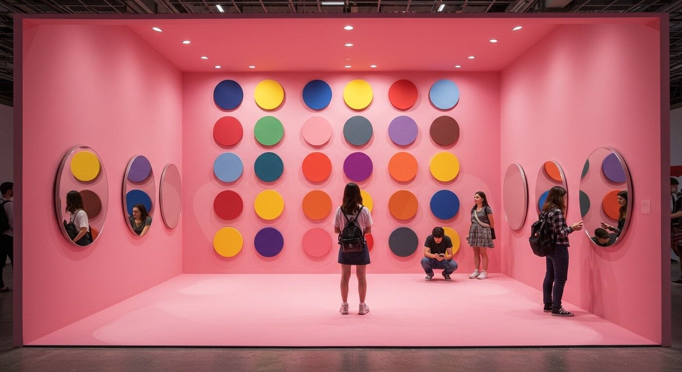 본문 이미지 - 특별전1: 이은화 <환대의 방: 웰컴VIP> 중 'Pink Room' 설치 예상도 (GIAF 2025 사무국 제공)