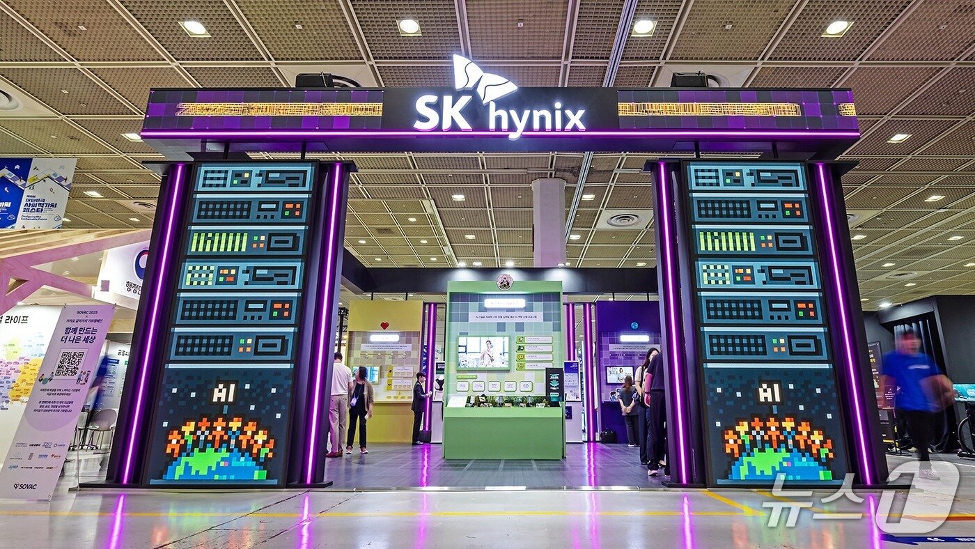 본문 이미지 - 서울 코엑스 &#39;제2회 대한민국 사회적 가치 페스타&#39;에 마련된 SK하이닉스 부스&#40;SK하이닉스 뉴스룸&#41;