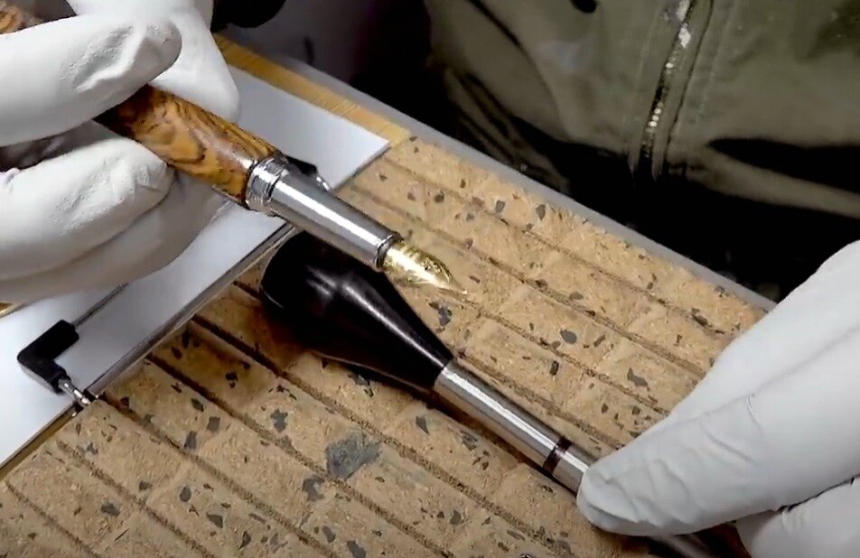 본문 이미지 - 제나일의 만년필 제작 수공예 과정&#40;제나일 홈페이지 갈무리&#41;