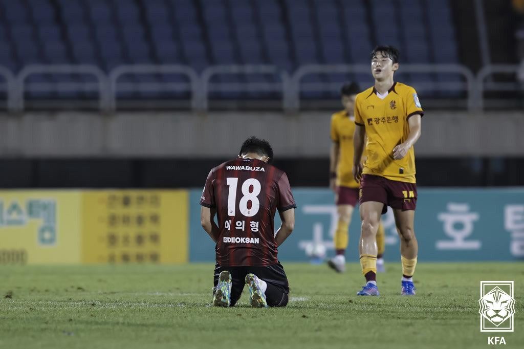 본문 이미지 - 부천과 광주의 경기 모습(대한축구협회 제공) 