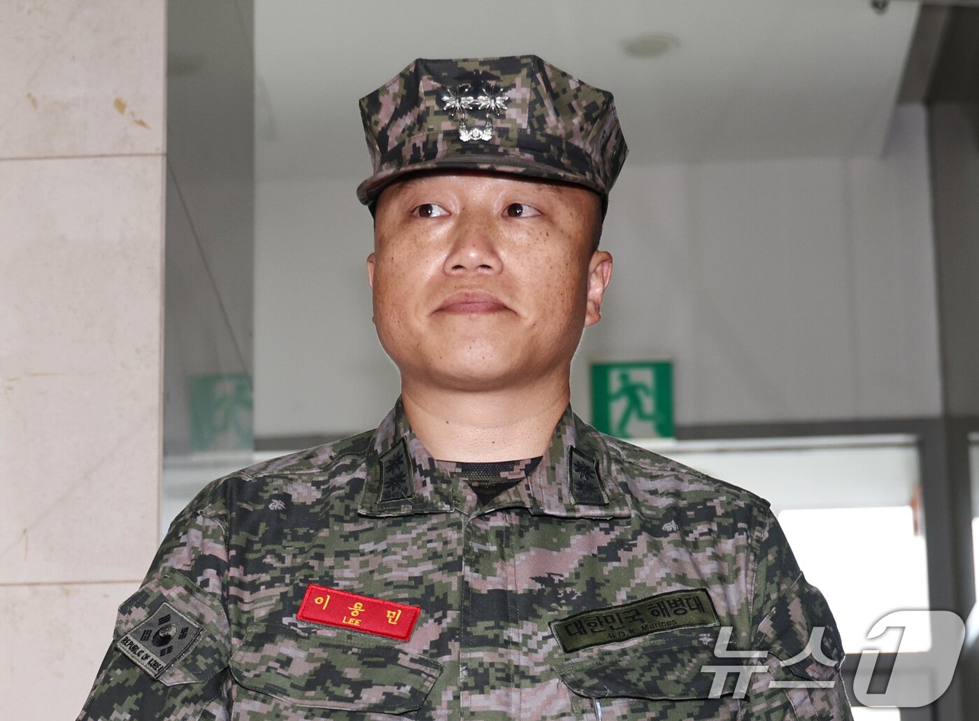 본문 이미지 - 순직 해병의 직속상관인 이용민 전 해병대1사단 포병여단 포7대대장&#40;중령&#41;. 2025.8.28/뉴스1 ⓒ News1 구윤성 기자