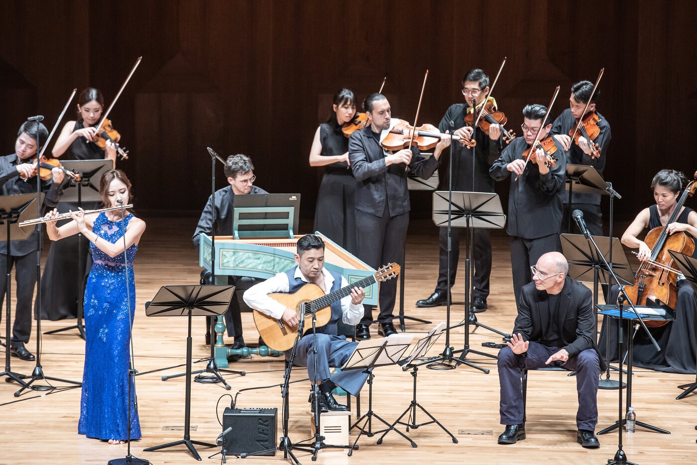 본문 이미지 - 베르나르베르베르x세종솔로이스츠의 '키메라의 시대' 공연 모습(세종솔로이스츠 제공)