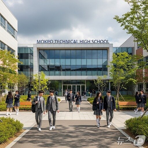 본문 이미지 - 목포공고 교정.&#40;전남도교육청 제공, 재판매 및 DB 금지&#41;/뉴스1   