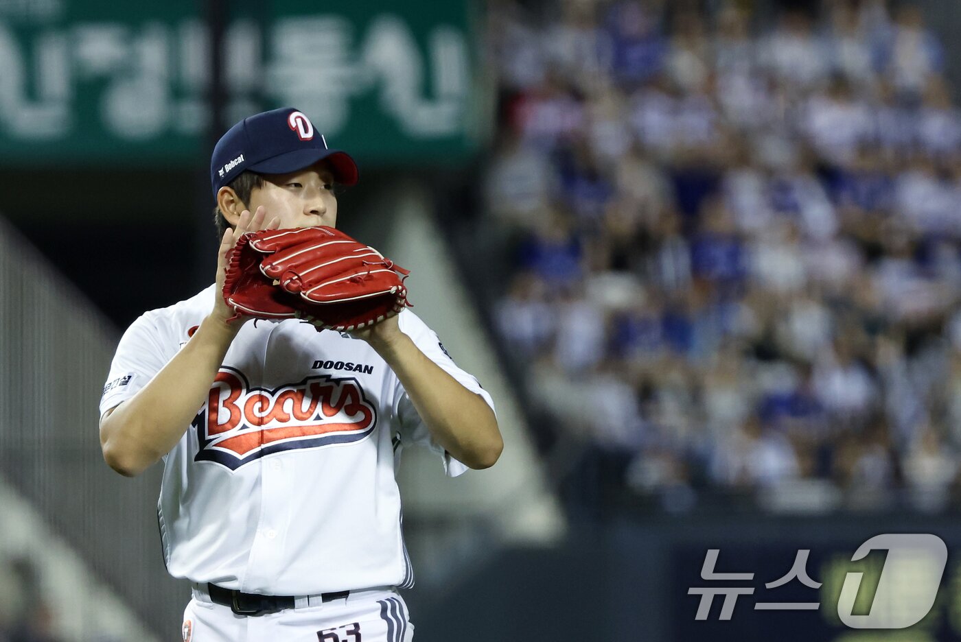 본문 이미지 - 두산 베어스 투수 김택연. 2025.8.28 ⓒ 뉴스1 박정호 기자