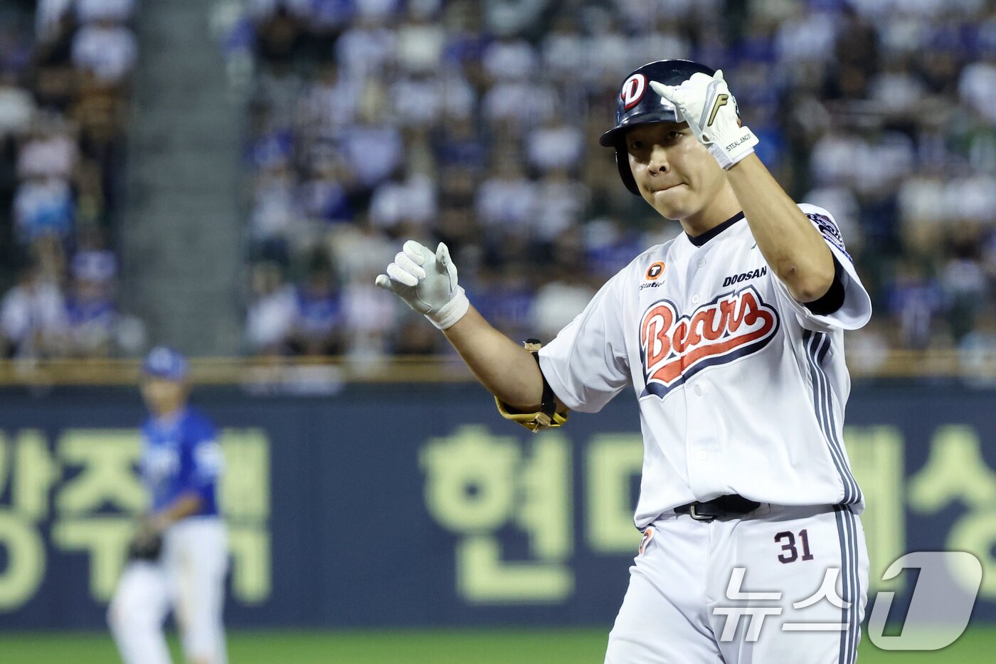 본문 이미지 - 두산 베어스 정수빈. 2025.8.28 ⓒ 뉴스1 박정호 기자
