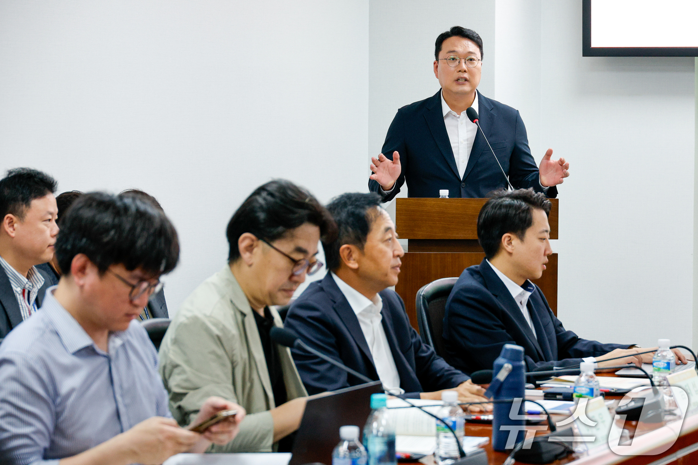 (서울=뉴스1) 안은나 기자 = 천하람 개혁신당 원내대표가 29일 오전 서울 여의도 국회의원회관에서 열린 '진정한 검찰개혁을 찾아서 – 경찰 권한 비대화의 민주적 통제방안 그리고 …