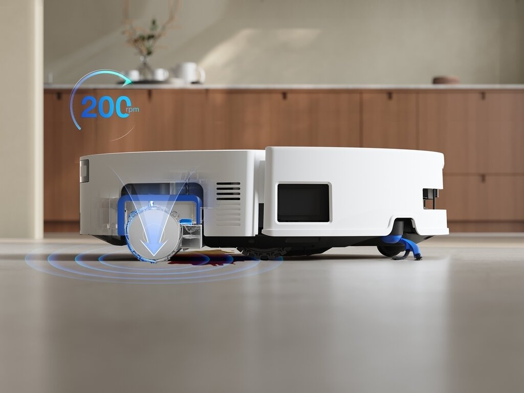 본문 이미지 - 에코백스 디봇(DEEBOT) T80 옴니 오즈모 롤러 기술 / 사진=에코백스 제공