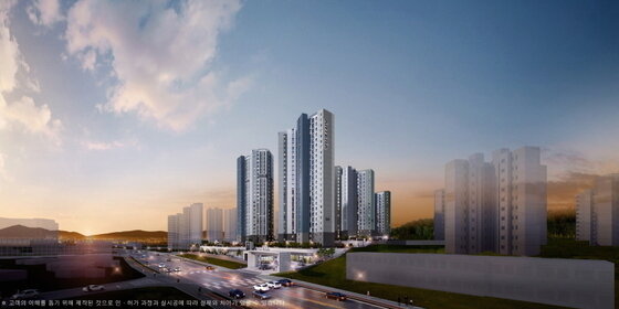 본문 이미지 - 금호건설이 올해 분양한 오산세교 아테라 조감도.&#40;금호건설 제공&#41; 뉴스1 ⓒ News1