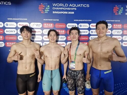 한국 남자 혼계영, 첫 진출한 세계선수권 400m 결선서 7위