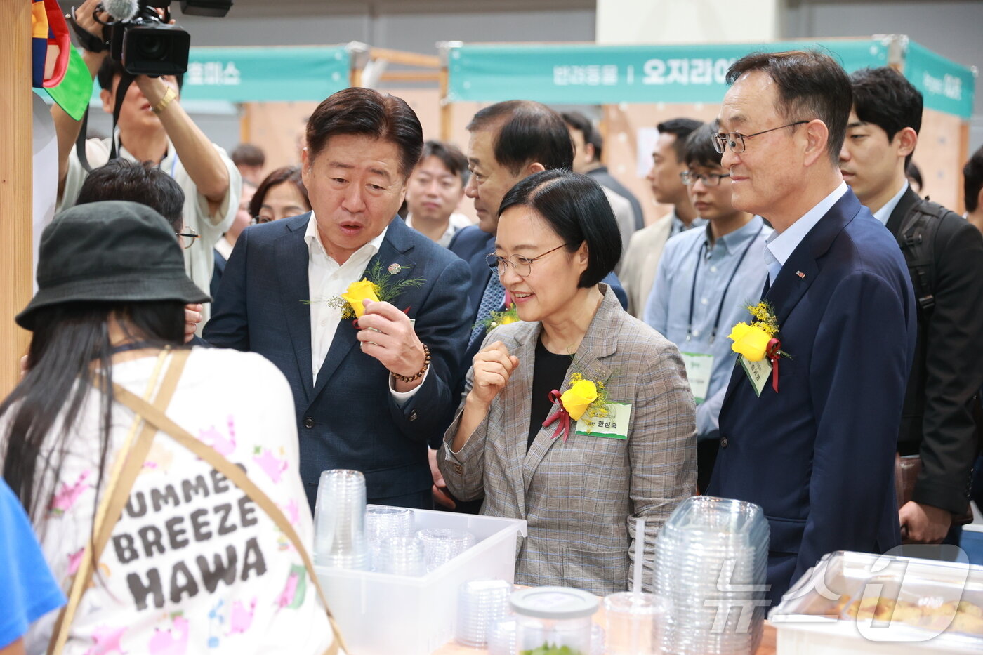 본문 이미지 - 지난 8월 30일 제주 ICC에서 열린 9월 동행축제 개막식의 모습. (중소벤처기업부 제공)
