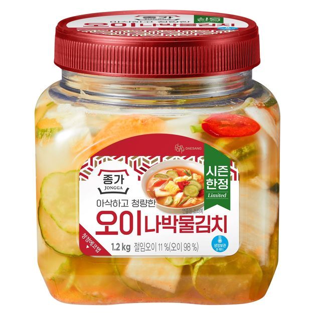 대상 종가, 여름 제철 담은 '오이나박물김치' 출시