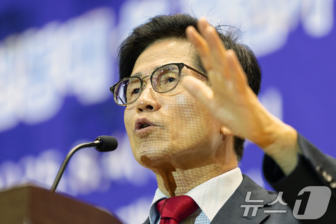 본문 이미지 - 김문수 국민의힘 당대표 후보. 2025.8.4/뉴스1 ⓒ News1 이승배 기자