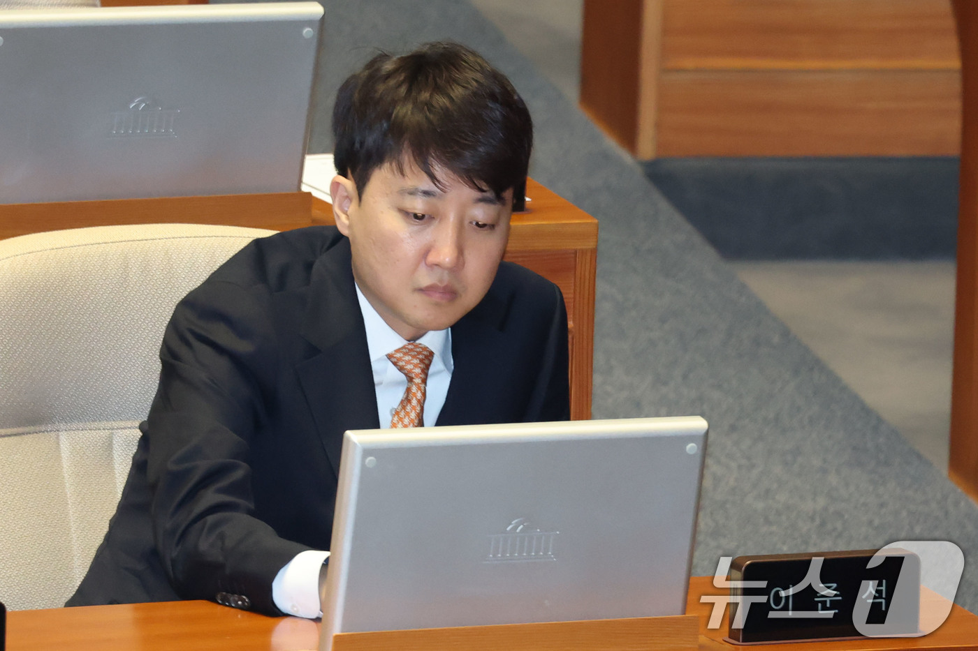 본회의 참석한 이준석 대표 - 뉴스1