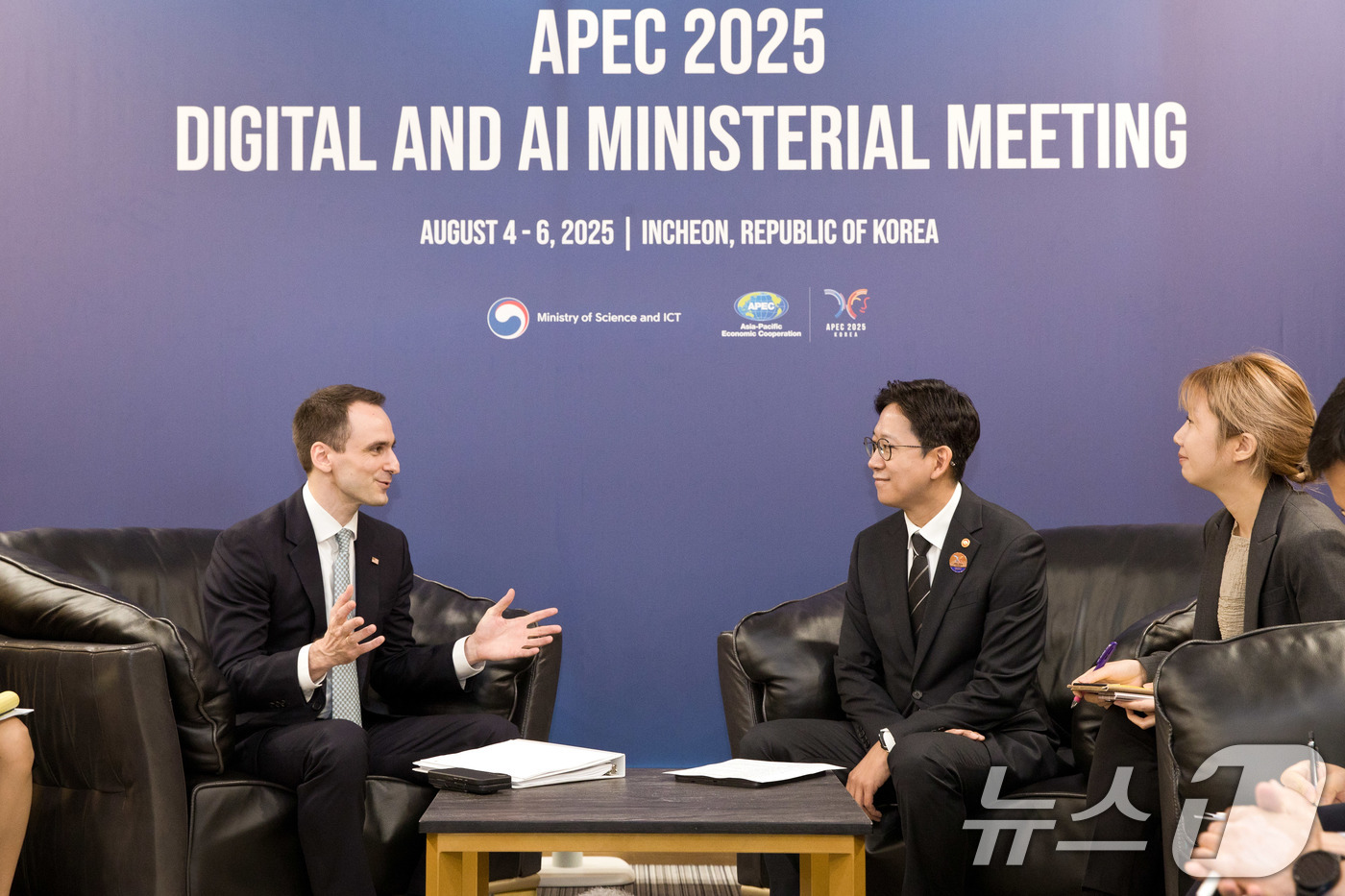 배경훈 장관, 美 백악관 과학기술정책실장 면담 - 뉴스1