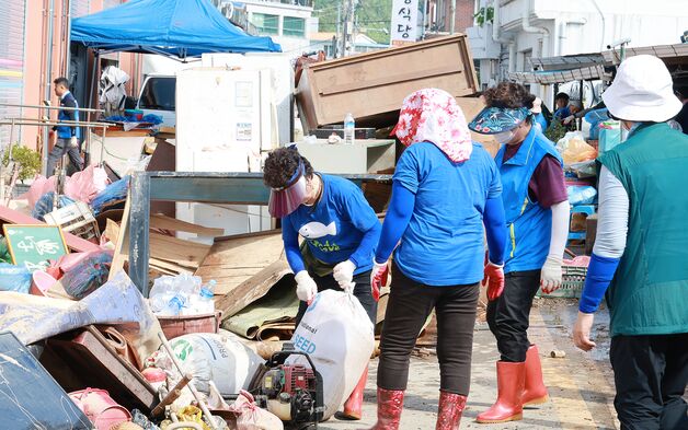 '극한 호우' 침수 전남 주택·상가 450동 퇴수 마무리