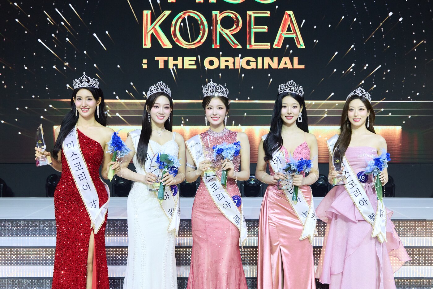 본문 이미지 - &#40;왼쪽부터&#41; 미스코리아 &#39;재&#39; 이서현, &#39;선&#39; 김보금, &#39;진&#39; 정연우, &#39;미&#39; 유은서, &#39;예&#39; 박지유 / 사진제공=글로벌이앤비