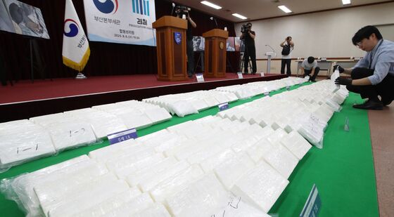 부산지검·부산세관에 적발된 시가 3000억 원 상당 코카인 600㎏