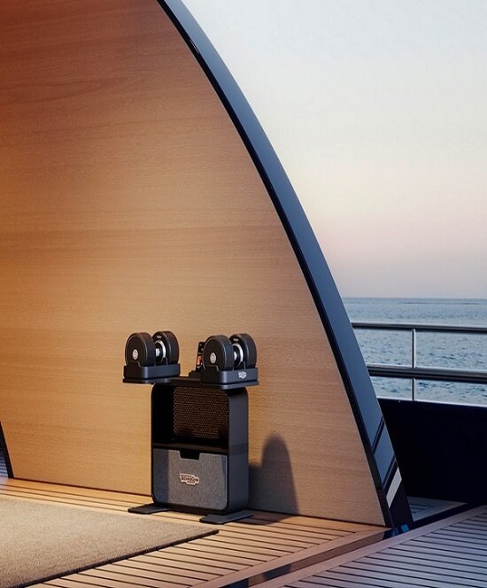 본문 이미지 - 테크노짐 신제품 스마트 덤벨, '커넥티드 덤벨' /<strong> </strong>사진=테크노짐 제공