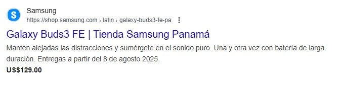 While the product page on Samsung.com Panama website is no longer accessible, traces of it remain in Google&#39;s search cache / News1