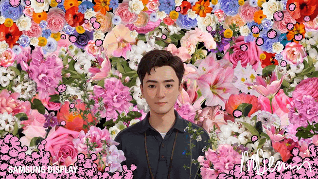 본문 이미지 - 마크 데니스의 화풍으로 구현한 기자의 AI 이미지. 4000니트 퀀텀닷&#40;QD&#41;-OLED 화질을 지원한다.2025.8.7/뉴스1 최동현 기자