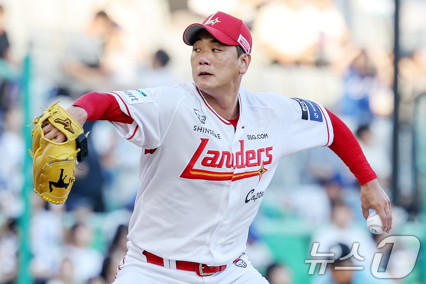 본문 이미지 - SSG 랜더스 투수 김광현. 2025.8.7/뉴스1 ⓒ News1 민경석 기자